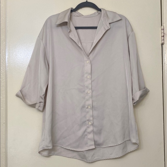 Cider Tops - Cider Cream Button-Up Shirt